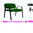 SILLA ISO CON BRAZO VERDE